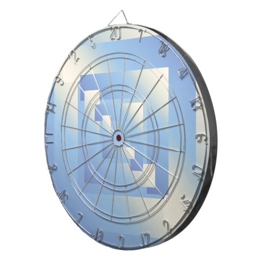 heldere hemel kleuren dartbord (Voorkant Rechts)