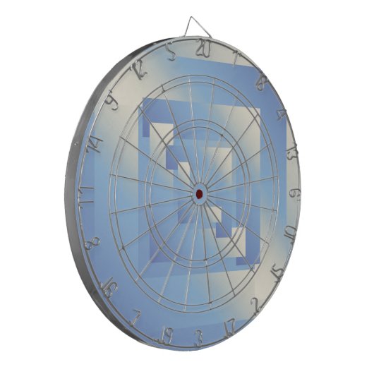 heldere hemel kleuren dartbord (Voorkant Links)