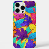 Heldere Herfst Bladeren Patroon op Warm Geel Case-Mate iPhone Case (Achterkant)