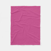 Heldere Herfst Fuchsia Solid Color Print Fleece Deken (Voorkant)