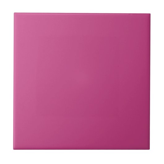 Heldere Herfst Fuchsia Solid Color Print Tegeltje (Voorkant)
