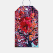 Heldere herfstbladeren cadeaulabel (Voorkant)