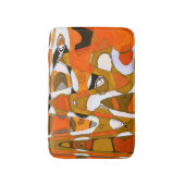 Heldere herfstcirkels: abstract patroon. badmat (Voorkant Verticaal)