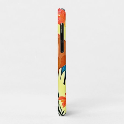 Heldere hond met bloemen Case-Mate iPhone case (Achterkant/links)