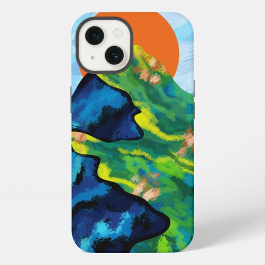 Heldere horizon iPhone hoesje (Achterkant)