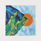 Heldere horizon wandkleed (Voorkant (horizontaal))
