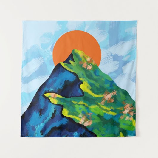 Heldere horizon wandkleed (Voorkant)