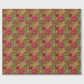 Heldere Hot Pink en gele Daisy bloemen Cadeaupapier (Vlak)