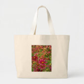 Heldere Hot Pink en gele Daisy bloemen Grote Tote Bag (Voorkant)