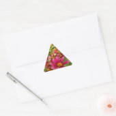 Heldere Hot Pink en gele Daisy bloemen Sticker (Envelop)