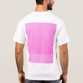 Heldere hot-roze Neon Trendy-kleuren T-shirt (Achterkant)