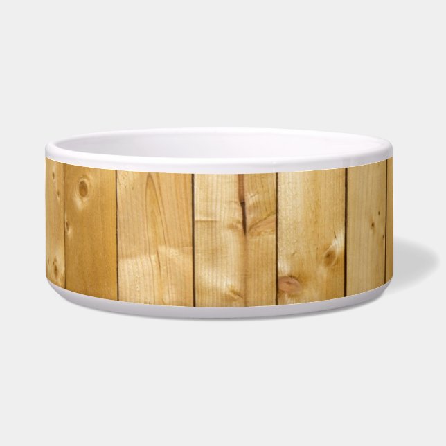 Heldere houten achtergrond voerbakje (Voorkant)
