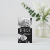 Heldere huid Dermatologist Facial Massage Spa Visitekaartje (Staand voorkant)