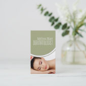 Heldere huid Dermatologist Facial Massage Spa Visitekaartje (Staand voorkant)