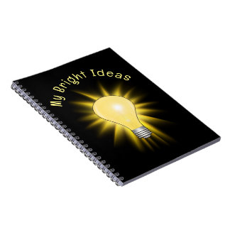Heldere ideale lamp notitieboek