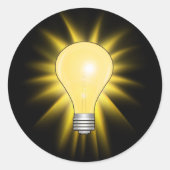 Heldere ideale lamp ronde sticker (Voorkant)