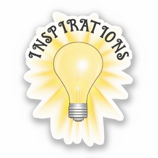 Heldere ideale lamp sticker (Voorkant)