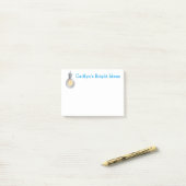 Heldere ideas Lightbulb | Sjabloon voor aangepaste Post-it® Notes (Op bureau)