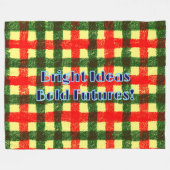 Heldere Ideeën Bold Futures Fleece Deken! (Voorkant (Horizontaal))