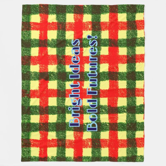Heldere Ideeën Bold Futures Fleece Deken! Deken (Voorkant)