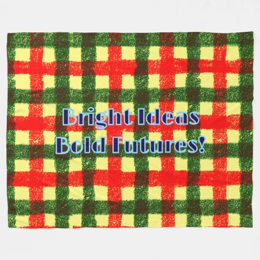 Heldere Ideeën Bold Futures Fleece Deken! Deken (Voorkant (Horizontaal))