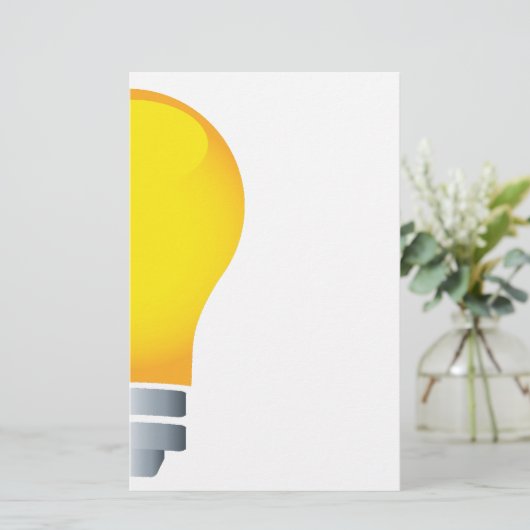 Heldere ideeën briefpapier (Staand voorkant)