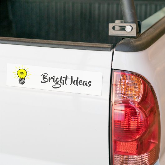 Heldere ideeën bumpersticker (Op Truck)