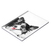 Heldere ideeën met een brutale corgi notitieboek (Linkerzijde)