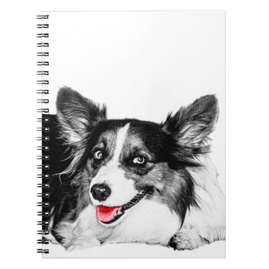 Heldere ideeën met een brutale corgi notitieboek (Voorkant)