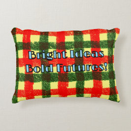 Heldere ideeën voor gedurfde toekomst! accent kussen