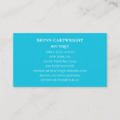 Heldere inktpatronen met goudlef modern visitekaartje (Achterkant)