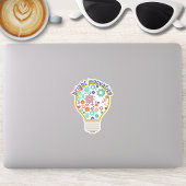 Heldere innovatie gloeilamp sticker