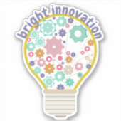 Heldere innovatie gloeilamp sticker (Voorkant)