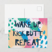 Heldere Inspiratie IV het Kielzog van | schopt Briefkaart (Voorkant / Achterkant)