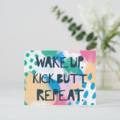 Heldere Inspiratie IV het Kielzog van | schopt Briefkaart (Staand voorkant)