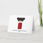 Heldere Kaart Kokeshi (Achterkant)