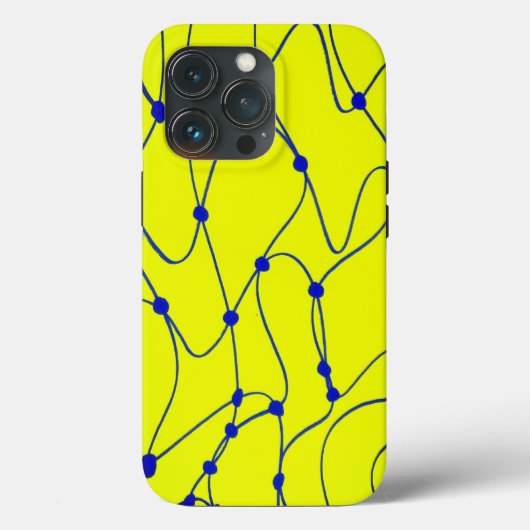heldere kalk groene abstracte vetgedrukte lijnkuns Case-Mate iPhone case (Achterkant)