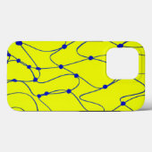 heldere kalk groene abstracte vetgedrukte lijnkuns Case-Mate iPhone case (Achterkant (horizontaal))