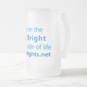 Heldere kant matglas bierpul (Voorkant rechts)