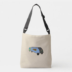 Heldere kant van het zoomlogo crossbody tas