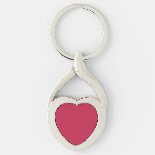 Heldere kastanjebruin (effen kleur) sleutelhanger (Voorkant)