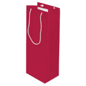 Heldere kastanjebruin (effen kleur) wijn cadeautas (Voorkant Gekanteld)