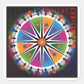 Heldere Kerst stickers (Voorkant)