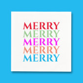 Heldere kerst vrolijke servetten