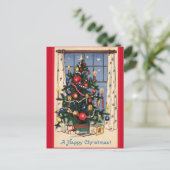 Heldere kerstboom  briefkaart (Staand voorkant)