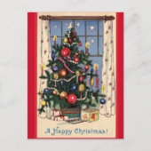 Heldere kerstboom  briefkaart (Voorkant)