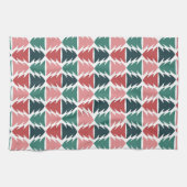 Heldere kerstboom keukenhanddoek (Horizontaal)