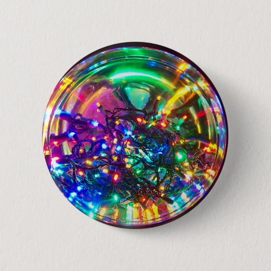 Heldere kerstverlichting ronde button 5,7 cm (Voorkant)
