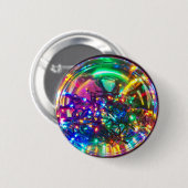 Heldere kerstverlichting ronde button 5,7 cm (Voorkant /achterkant)