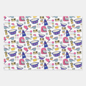 Heldere keuken maakt het patroon van de afschuimba inpakpapier vel (Voorkant 3)